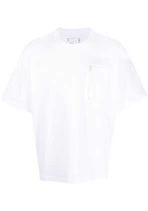 sacai multi-pocket cotton T-shirt - White