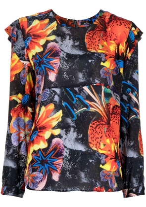 PS Paul Smith floral-print long-sleeve blouse - Multicolour