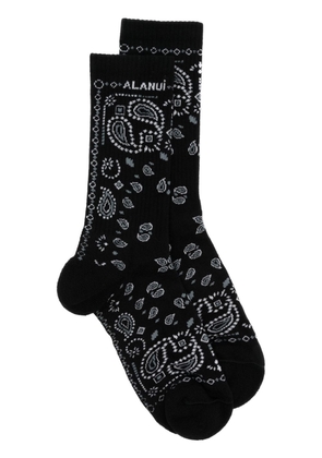 Alanui Bandana ankle socks - Black