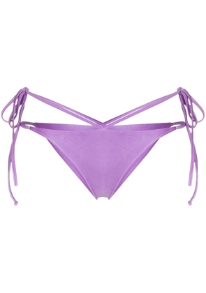 Frankies Bikinis Halo cut-out bikini briefs - Purple