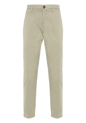 Boggi Milano logo-embroidered tapered trousers - Green