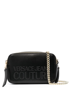 Versace Jeans Couture logo-lettering crossbody bag - Black