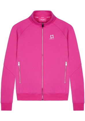 TEAM WANG design logo-print zipped track jacket - Pink