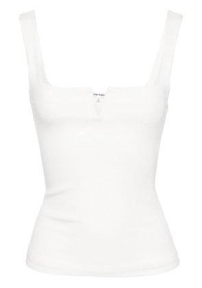 Reformation Ossie ribbed tank top - White