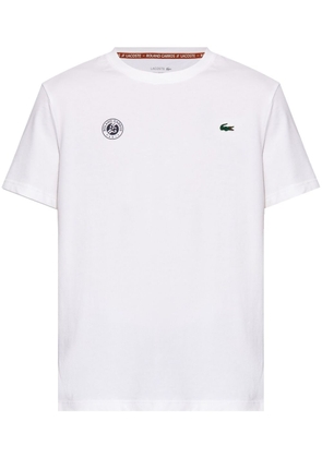 Lacoste x Rolland Garros crew-neck T-shirt - White