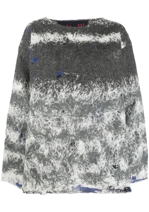 VITELLI contrasting-stitch knit jumper - Grey
