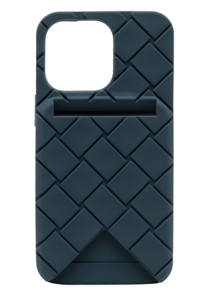 Bottega Veneta Intrecciato iPhone 13 Pro case - Blue