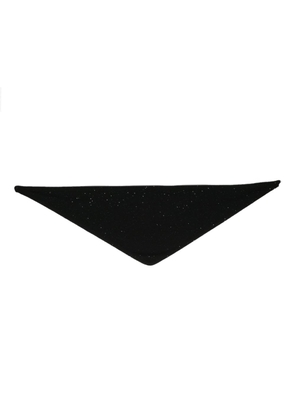 Fabiana Filippi sequin-embellished triangle scarf - Black