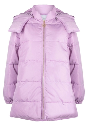 Patou detachable sleeves puffer coat - Purple