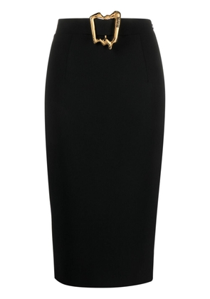 Moschino buckle-detail skirt - Black