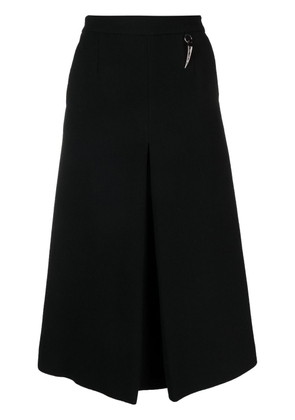 Roberto Cavalli A-line wool midi skirt - Black