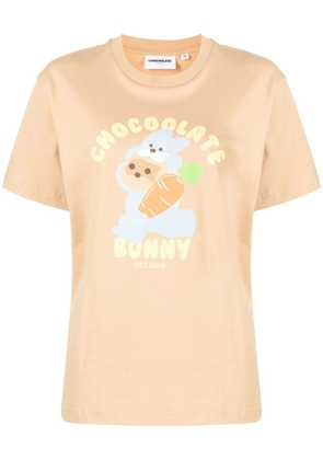 CHOCOOLATE cotton graphic-print T-shirt - Brown
