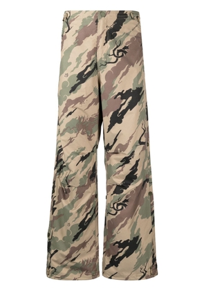 Maharishi Bonsai Forest-print trousers - Brown