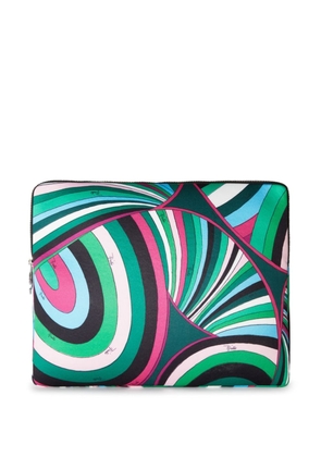 PUCCI Marmo-print laptop case - Green