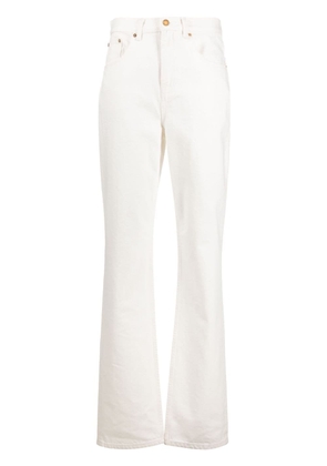 Tory Burch high-waist flared jeans - White
