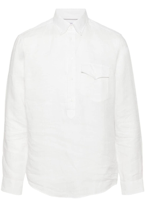 Brunello Cucinelli long-sleeve linen shirt - White