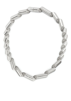 Lanvin Sequence crystal-embellished choker necklace - Silver