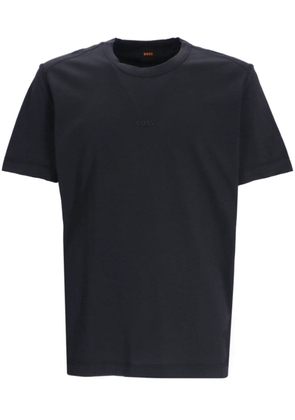 BOSS bleached-effect cotton T-shirt - Black