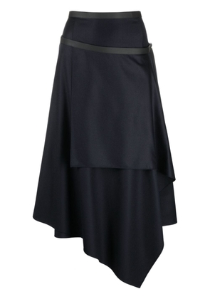 FENDI asymmetrical midi skirt - Blue