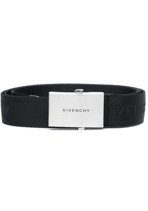 Givenchy logo-print buckled belt - Black