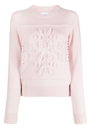 Barrie logo-embroidered cashmere jumper - Pink