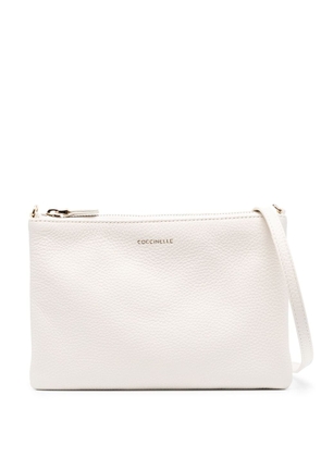 Coccinelle pebbled-textured cross-body bag - Neutrals