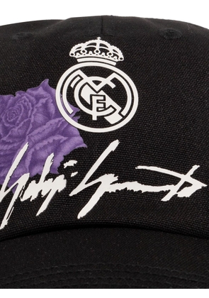 Y-3 x Real Madrid logo-appliqué cap - Black