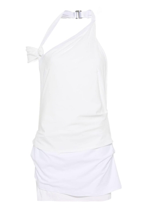 Nike x Jacquemus asymmetric mini dress - White