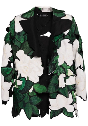 Oscar de la Renta layered-design blazer - Green
