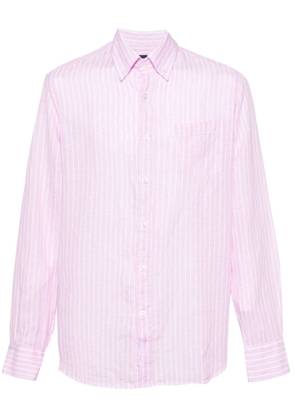 Paul & Shark striped linen shirt - Pink