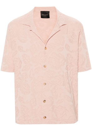 Roberto Collina patterned-jacquard cotton shirt - Pink