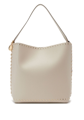Stella McCartney Frayme studded faux-leather tote bag - Neutrals