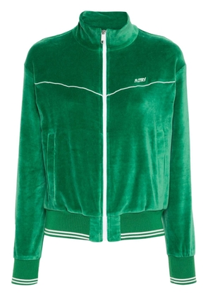 Autry chenille zip-up sweatshirt - Green
