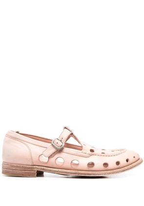 Officine Creative Lexikon 543 cut-out loafers - Pink