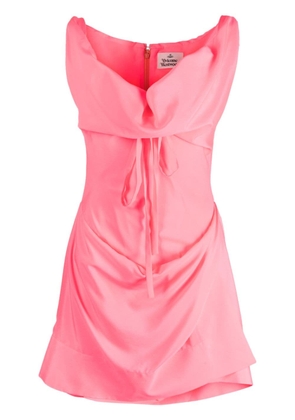 Vivienne Westwood draped sleeveless mini dress - Pink