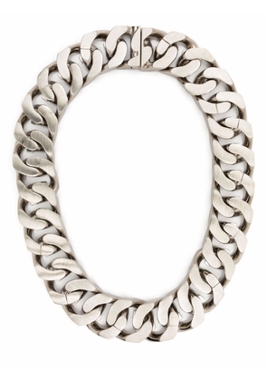 Givenchy G curb chain necklace - Silver