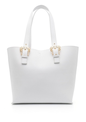 Versace Jeans Couture logo-buckle tote bag - White