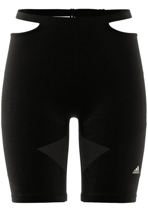 adidas x Rui Zhou cut-out cycling shorts - Black
