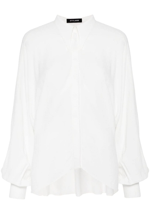 STYLAND batwing-style crepe shirt - White