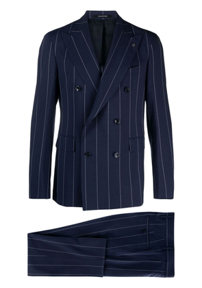 Tagliatore pinstripe double-breasted suit - Blue