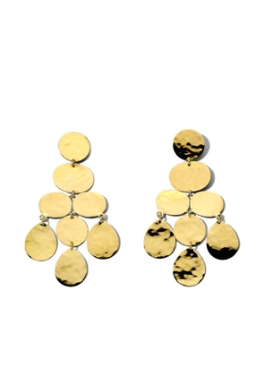 IPPOLITA 18kt yellow gold Classico crinkle small chandelier earrings