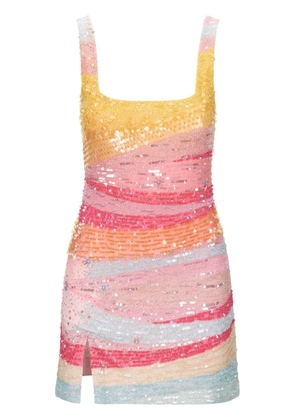 STAUD Le Sable sequined minidress - Pink