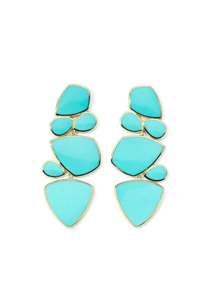 IPPOLITA 18kt yellow gold Rock Candy Large Stacked turquoise earrings