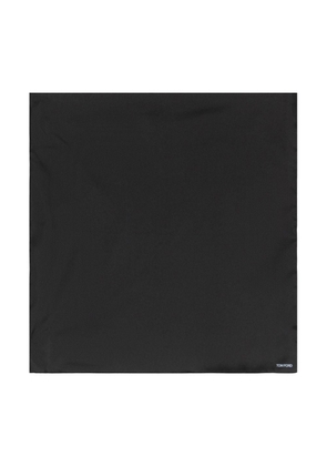 TOM FORD silk pocket square scarf - Black