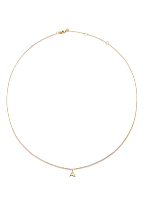 Monica Vinader 14kt yellow gold small Initial A necklace