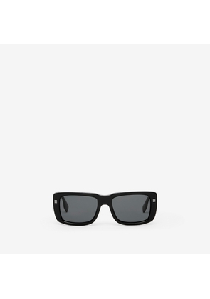 Burberry Logo Detail Rectangular Frame Sunglasses