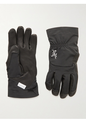 Arc'teryx - Venta AR Full-Grain Leather and Stretch-Shell Gloves - Men - Black - S