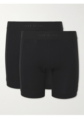 Fear of God - Two-Pack Stretch-Cotton Jersey Boxer Briefs - Men - Black - XS