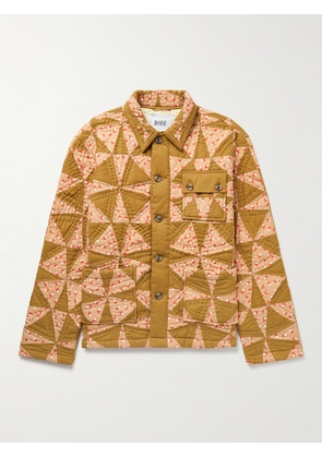 BODE - Kaleidoscope Quilted Padded Printed Cotton Jacket - Men - Brown - L/XL