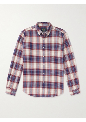 Portuguese Flannel - Liber Button-Down Collar Checked Cotton-Flannel Shirt - Men - White - XS